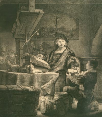 Jan Uijtenbogaert, llamado el Pesador de Oro de Rembrandt van Rijn