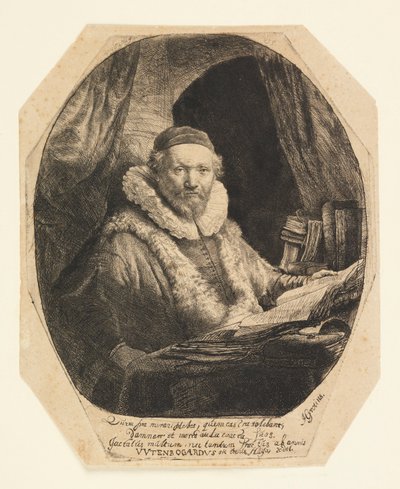 Jan Uytenbogaert (1557–1644), predicador de los Remonstrantes de Rembrandt van Rijn