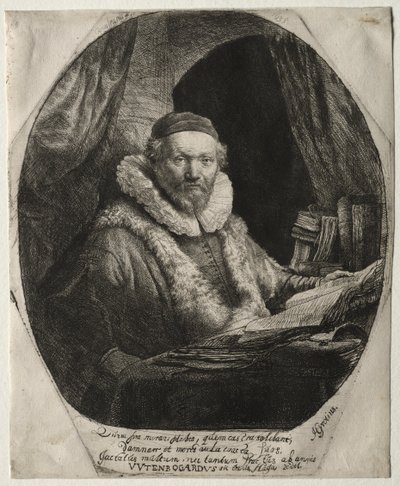Jan Uytenbogaert, predicador de los Remonstrantes de Rembrandt van Rijn