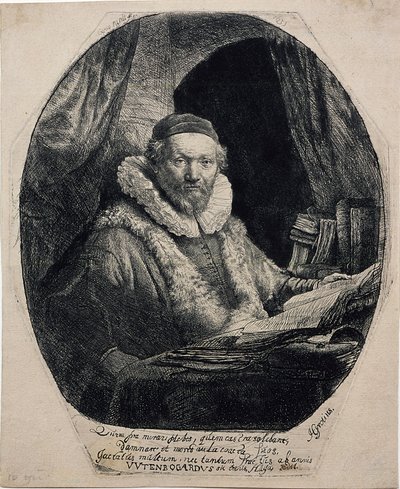 Jan Uytenbogaert, predicador de los protestantes de Rembrandt van Rijn