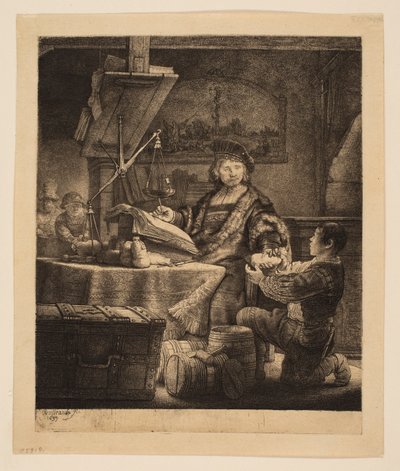Jan Uytenbogaert, receptor general ("El pesador de oro") de Rembrandt van Rijn