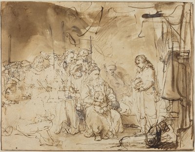 José cuenta sus sueños de Rembrandt van Rijn