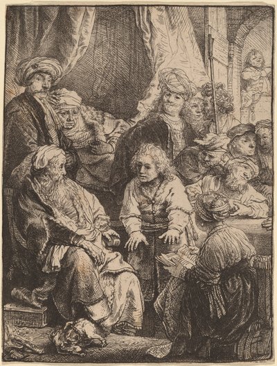 José contando sus sueños de Rembrandt van Rijn