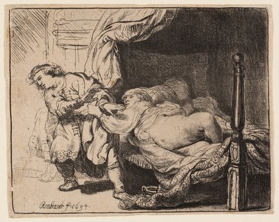 José y la mujer de Potifar de Rembrandt van Rijn