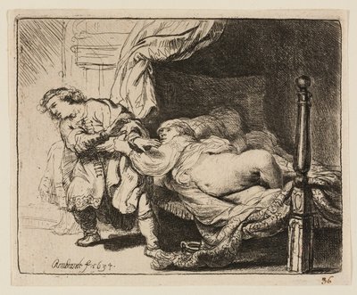 José y la mujer de Potifar de Rembrandt van Rijn