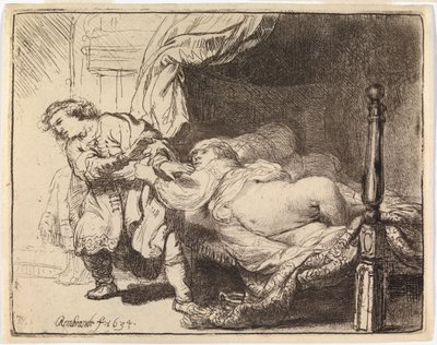 José y la mujer de Potifar de Rembrandt van Rijn