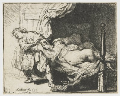 José y la mujer de Potifar de Rembrandt van Rijn