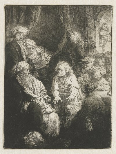 José contando sus sueños de Rembrandt van Rijn