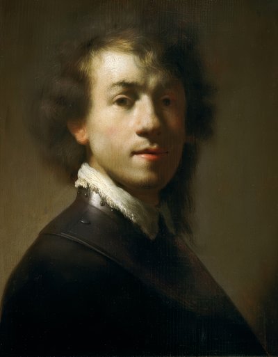Autorretrato juvenil como guerrero de Rembrandt van Rijn