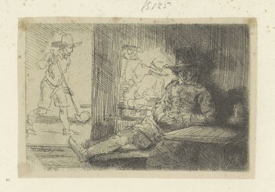 Kolfspel Colección de ochenta y cinco grabados originales (título de la serie) de Rembrandt van Rijn