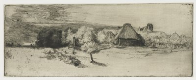 Paisaje con un edificio agrícola y la casa con la torre
Paisaje con un edificio agrícola y la "casa con la torre de Rembrandt van Rijn