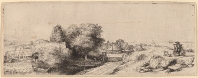 Paisaje con un Lechero de Rembrandt van Rijn