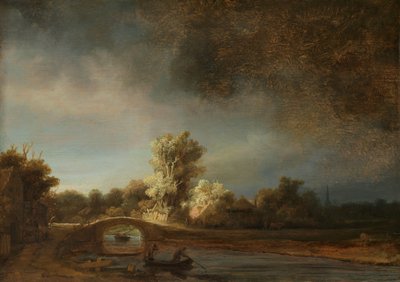 Paisaje con un puente de piedra
Paisaje con puente de piedra de Rembrandt van Rijn