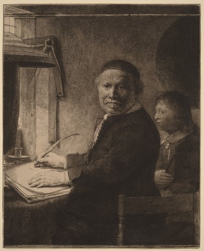 Lieven Willemsz van Coppenol: «The Smaller Plate» de Rembrandt van Rijn