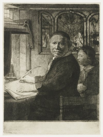 Lieven Willemsz. van Coppenol, maestro calígrafo: la lámina más pequeña de Rembrandt van Rijn