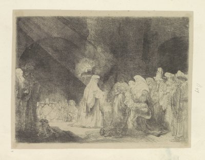 Loflied van Simeón Colección de ochenta y cinco grabados originales (título de la serie) de Rembrandt van Rijn