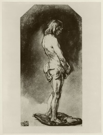 Desnudo masculino de Rembrandt van Rijn
