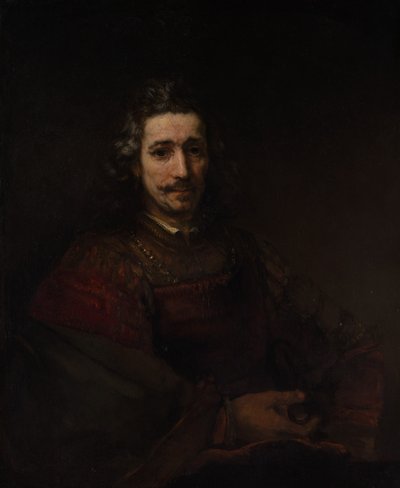 Hombre con una lupa, c.1660 de Rembrandt van Rijn