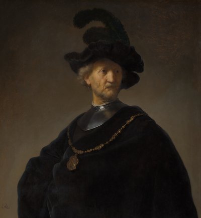 Viejo con cadena de oro de Rembrandt van Rijn