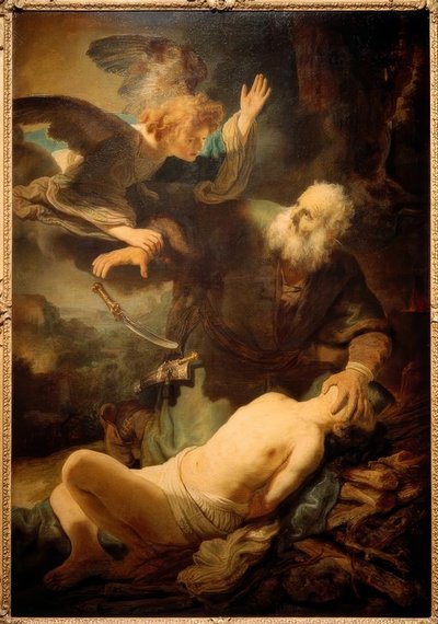 El sacrificio de Isaac de Rembrandt van Rijn