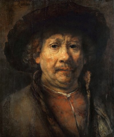 Pequeño autorretrato de Rembrandt van Rijn