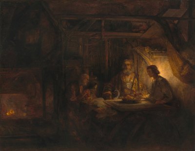 Filemón y Baucis de Rembrandt van Rijn