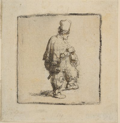 Polaco de Pie con los Brazos Cruzados, 1630-40 de Rembrandt van Rijn