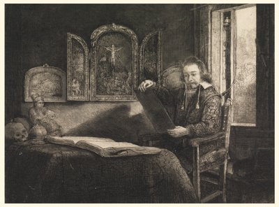 Retrato de Abraham Francen de Rembrandt van Rijn