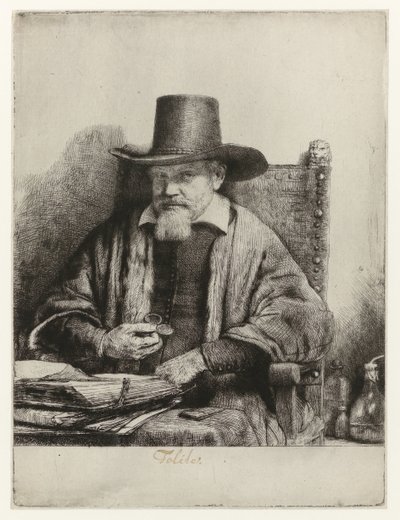 Retrato de Arnold Tholinx Arnout Tholinx, inspector de Rembrandt van Rijn