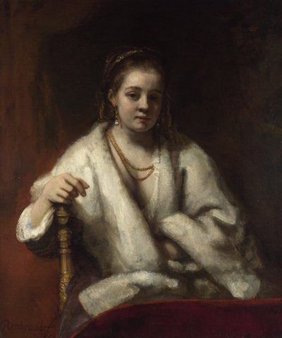 Retrato de Hendrickje Stoffels, c. 1655-1656 de Rembrandt van Rijn