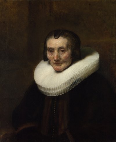 Retrato de Margaretha de Geer, esposa de Jacob Trip, 1661 de Rembrandt van Rijn