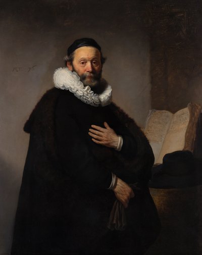 Retrato del ministro remonstrante Johannes Wtenbogaert, 1633 de Rembrandt van Rijn