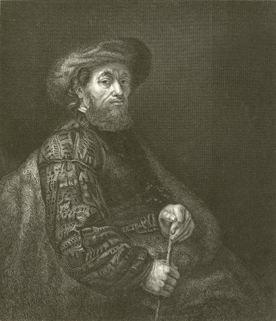 Retrato de un judío de Rembrandt van Rijn