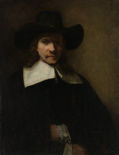 Retrato de un hombre, ca. 1655-60 de Rembrandt van Rijn