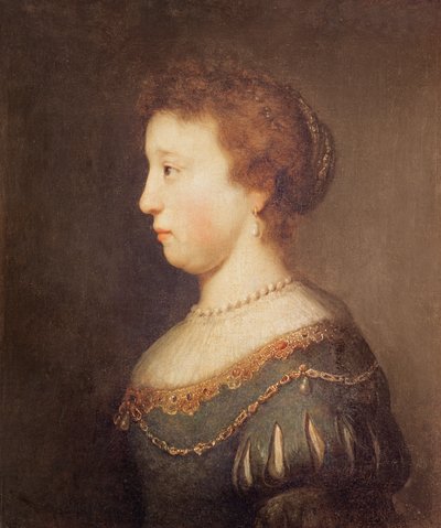 Retrato de una mujer de Rembrandt van Rijn