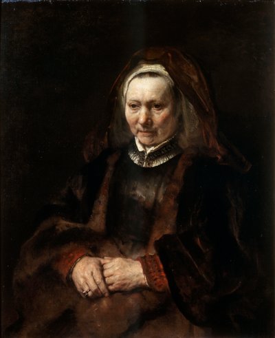 Retrato de una mujer anciana, 1650-1652 de Rembrandt van Rijn