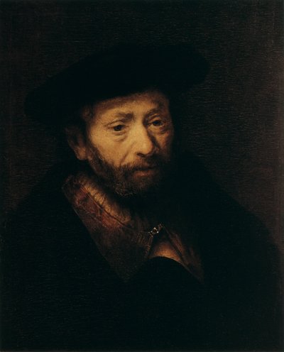 Retrato de un anciano, siglo XVII de Rembrandt van Rijn