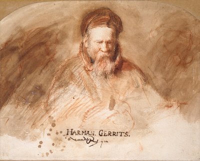 Retrato de un anciano, 1625-1630 de Rembrandt van Rijn