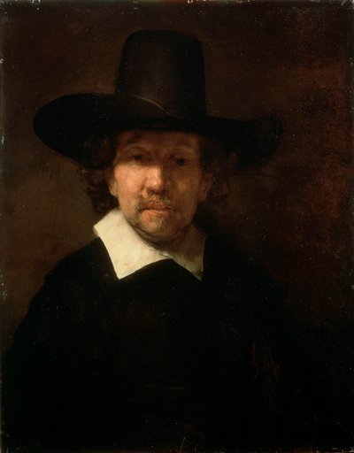 Retrato del poeta Jeremias de Decker, 1666 de Rembrandt van Rijn