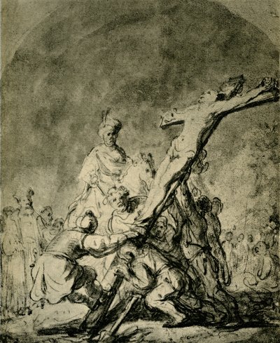 El levantamiento de la cruz de Rembrandt van Rijn