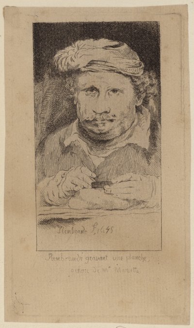 Rembrandt 1645 autorretrato en la colección de Mariette de Rembrandt van Rijn