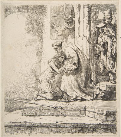El regreso del hijo pródigo, 1620-69 de Rembrandt van Rijn
