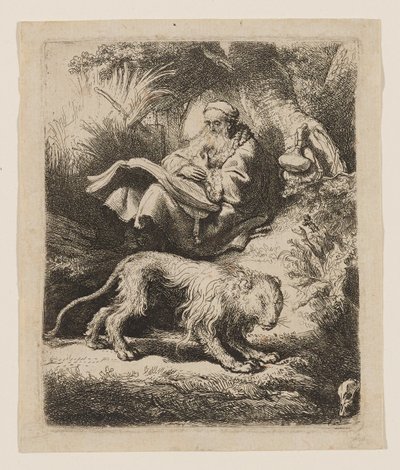San Jerónimo leyendo de Rembrandt van Rijn