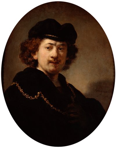 Autorretrato con una cadena de oro, 1633 de Rembrandt van Rijn