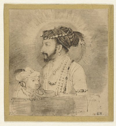 Shah Jahan y su hijo pequeño de Rembrandt van Rijn