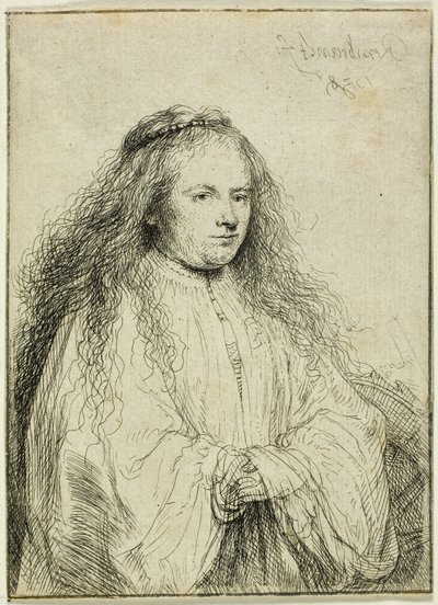Santa Catalina (La pequeña novia judía) de Rembrandt van Rijn