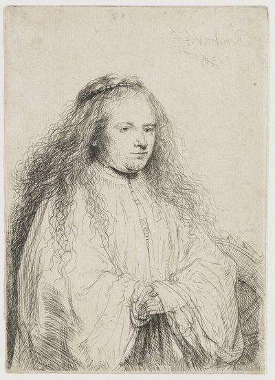 Santa Catalina ("la pequeña novia judía") de Rembrandt van Rijn
