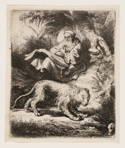 San Jerónimo leyendo de Rembrandt van Rijn