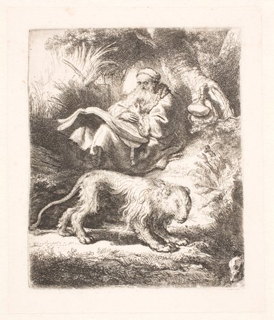 San Jerónimo leyendo de Rembrandt van Rijn