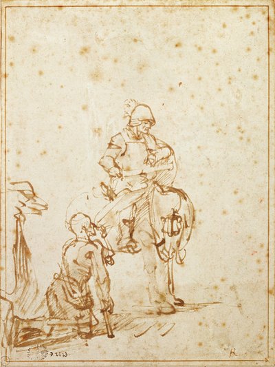 San Martín y el mendigo de Rembrandt van Rijn